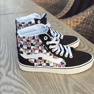 Vans High-Top Sneakers with Butterfly Print